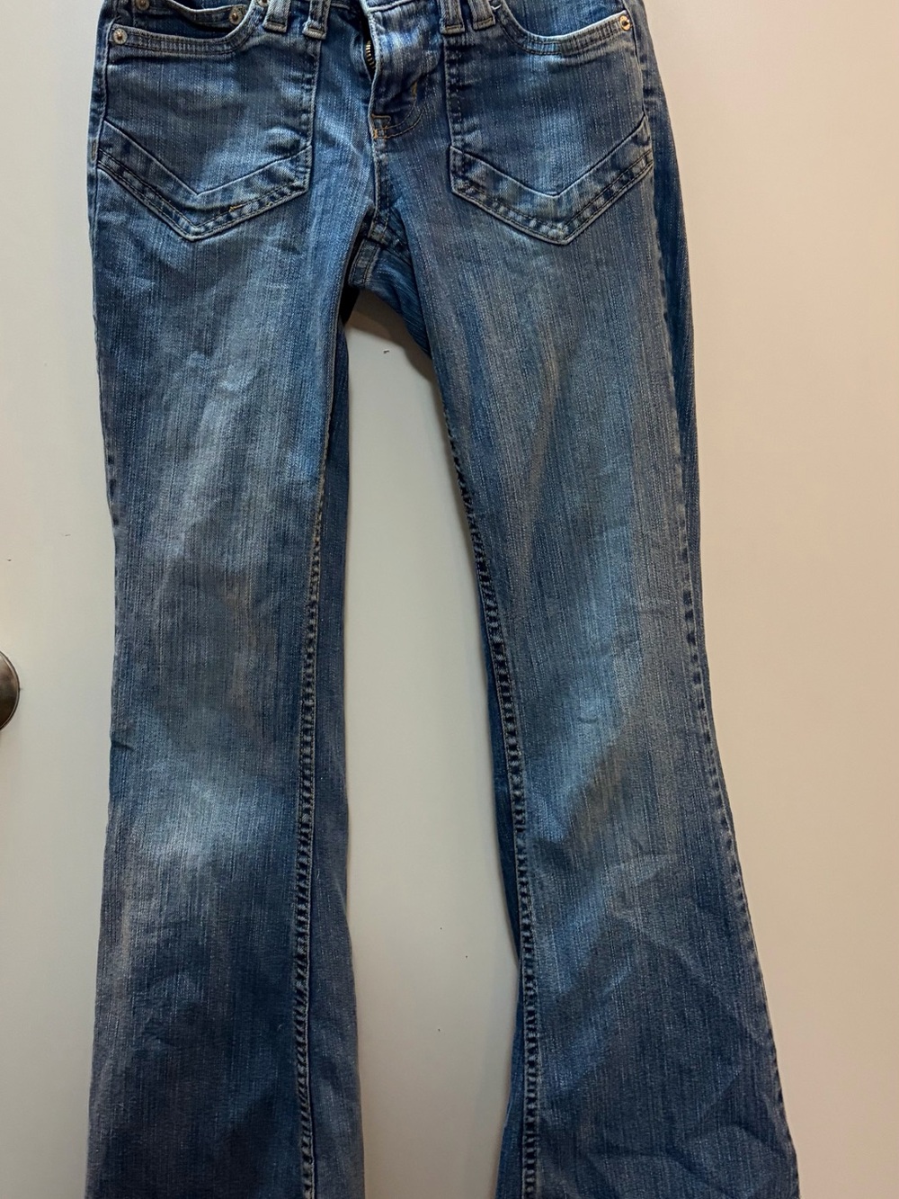 Aeropostale Women's Medium Blue Flared Jeans